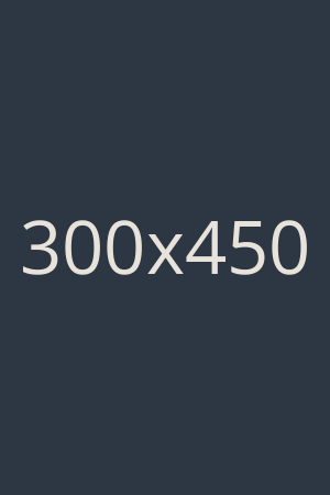 FPO placeholder image 300×450 teal portrait with bottom-left text